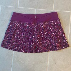 Lululemon Pleated Running Skirt with attached Shorts